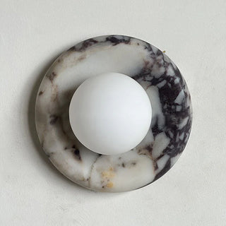 Modern Round Marble Wall Light Modern  Luxury Marble Base Table Lamp