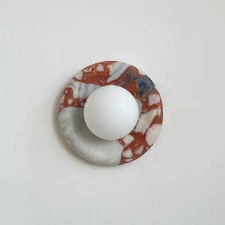 Modern Round Marble Wall Light Modern  Luxury Marble Base Table Lamp