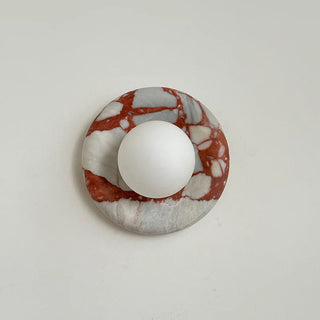 Modern Round Marble Wall Light Modern  Luxury Marble Base Table Lamp