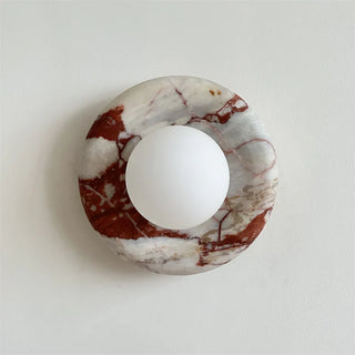 Modern Round Marble Wall Light Modern  Luxury Marble Base Table Lamp