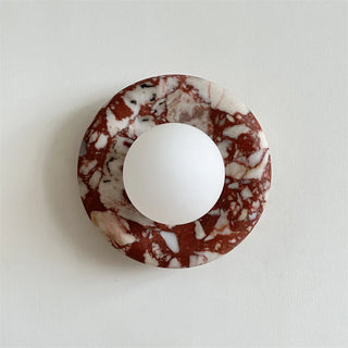 Modern Round Marble Wall Light Modern  Luxury Marble Base Table Lamp