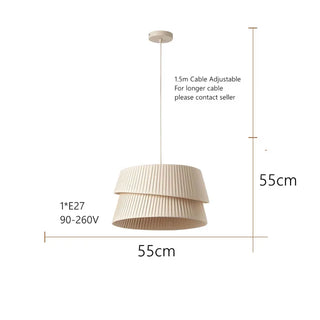 Japandi Fabric Chandelier Modern  Timeless Lantern Style Wall Lamp