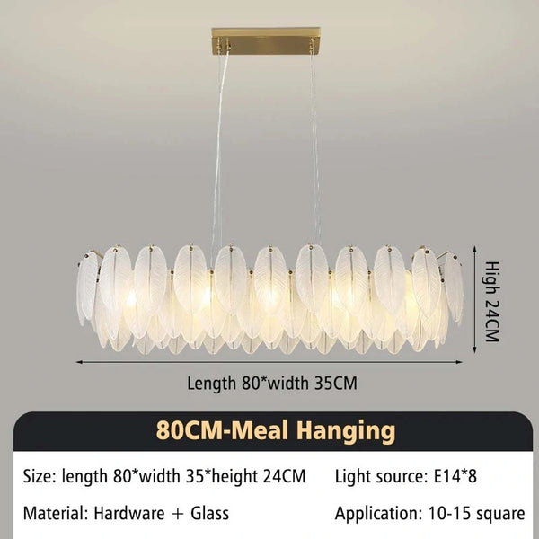 Luxury alloy LED ceiling chandelier installed