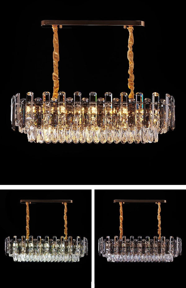 Luxury crystal pendant close-up view