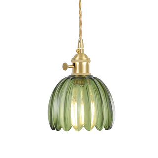 Vintage Gleam Glass Pendants Opulent Modern  Minimalist Round Flush Mount
