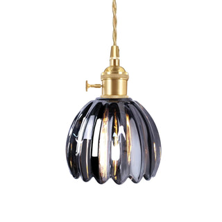 Vintage Gleam Glass Pendants Opulent Modern  Minimalist Round Flush Mount