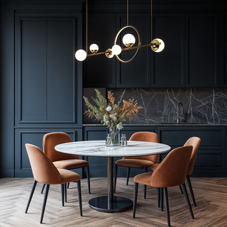Marta Linear Chandelier Modern  Scandinavian Wooden Accent Light