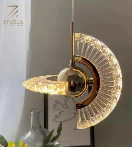 Zynella Mini Acrylic LED Pendant Chandelier