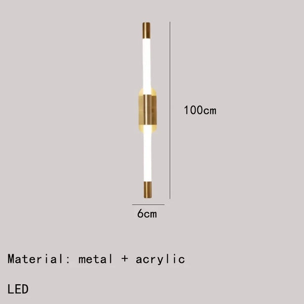 Minimalist cylindrical wall light