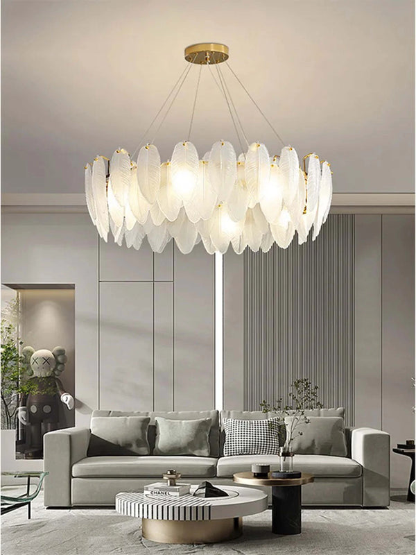 Modern LED alloy ceiling chandelier