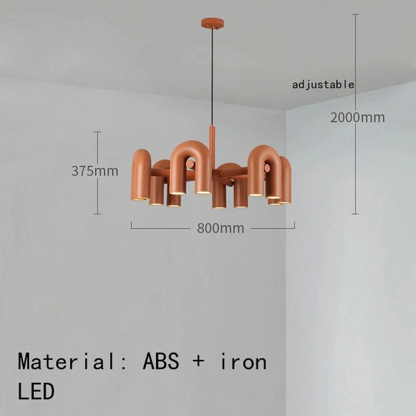 Modern Nordic LED chandelier top view