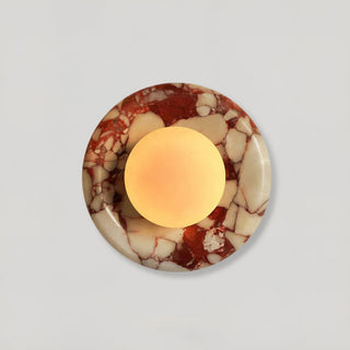Modern Round Marble Wall Light Modern  Luxury Marble Base Table Lamp