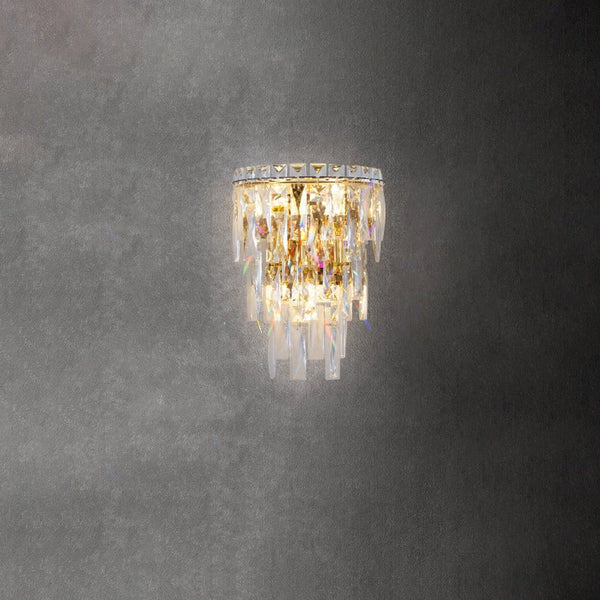Modern crystal wall lamp design