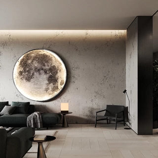 New Moon Wall Lamp Modern  Sleek Linear Suspension Light