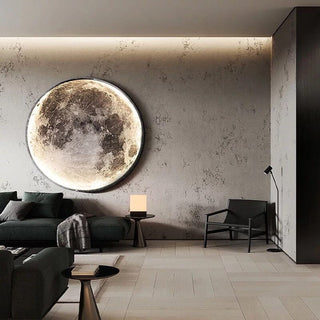 New Moon Wall Lamp Modern  Sleek Linear Suspension Light