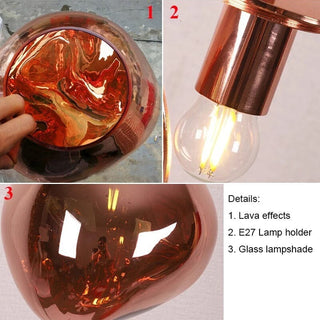 Zynella Luna Resin Pendants Modern  Elegant Teardrop LED Pendant