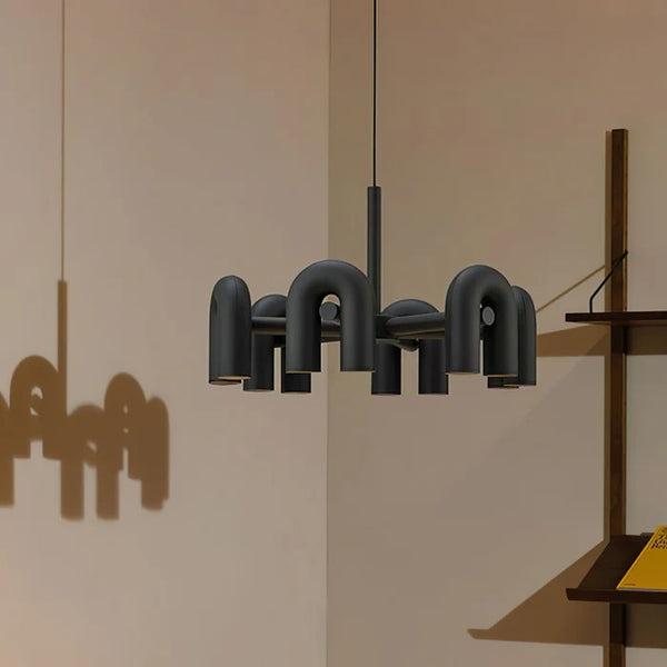 Nordic U-shaped LED chandelier