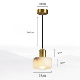 Nuvira Cloud Stone Pendant Modern  Contemporary Crystal Statement Fixture