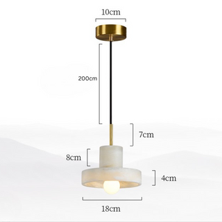 Nuvira Cloud Stone Pendant Modern  Contemporary Crystal Statement Fixture