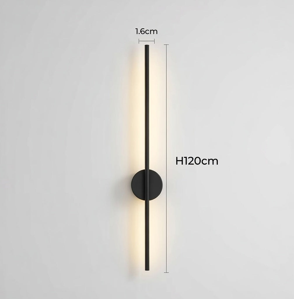 Yohan Pole Wall Lamp – Modern Vintage Brass Tube Light