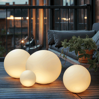 Zynella LED Garden Ball Lamps Premium Modern  Bohemian Rattan Woven Pendant