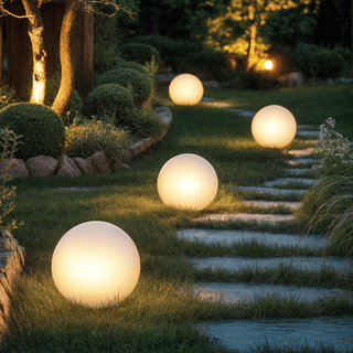 Zynella LED Garden Ball Lamps Premium Modern  Bohemian Rattan Woven Pendant