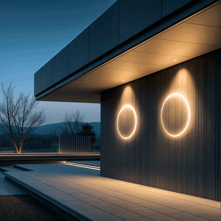 Zynella Eclipse Outdoor Wall Lamp Modern  Sleek Linear Suspension Light