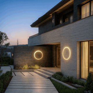 Zynella Eclipse Outdoor Wall Lamp Modern  Sleek Linear Suspension Light