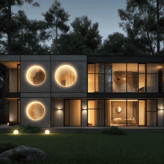 Zynella Eclipse Outdoor Wall Lamp Modern  Sleek Linear Suspension Light