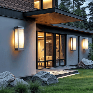 Mira Stainless Steel Outdoor Light Modern Geometric Design Lamp