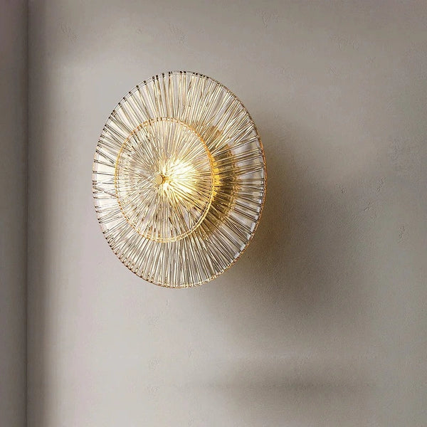 Post-modern glass wall sconce for home