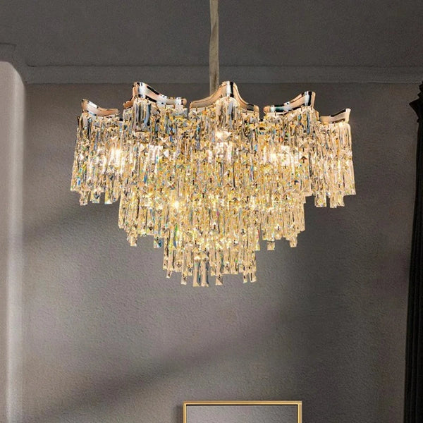 Premium crystal ceiling fixture