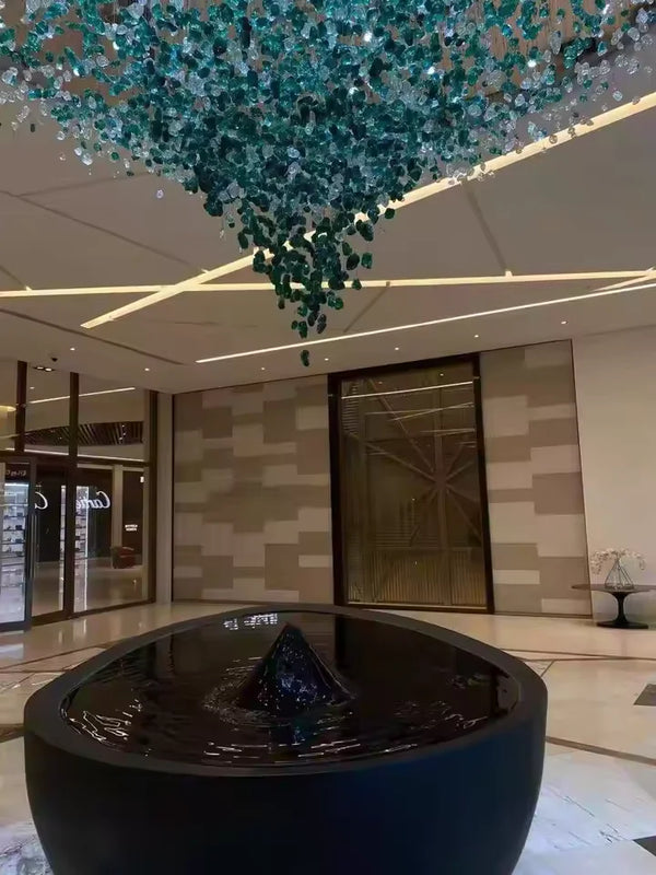 Modern Stone Contemporary Crystal Chandelier | Zynella Interior