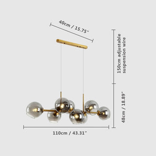 Julia Bubble Chandelier Modern  Timeless Lantern Style Wall Lamp