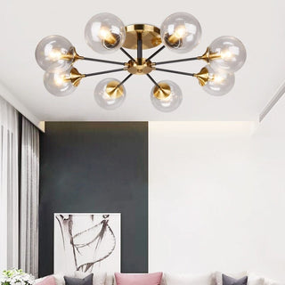 Jade Glass Ball Chandelier Modern  Timeless Lantern Style Wall Lamp