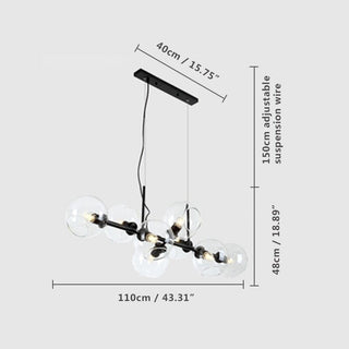 Julia Bubble Chandelier Modern  Timeless Lantern Style Wall Lamp