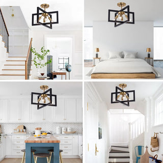Alfie Candelabra Ceiling Light Modern  Rustic Industrial Hanging Lamp