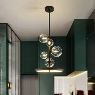 Lucian Bubble Chandelier Modern  Sculptural Spiral LED Fixture
