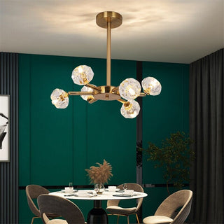 Hafsa Crystal LED Hanging Light Modern  Luxury Marble Base Table Lamp