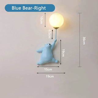 Polar Bear Wall Lamp Premium Modern  Sculptural Spiral LED Fixture