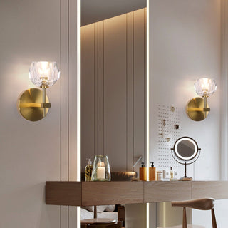 Ebony Crystal Wall Lights Modern  Ultra Slim LED Panel Lighting