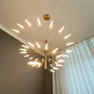 Zynella Spiral Chandelier Modern  Bohemian Rattan Woven Pendant