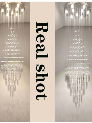 Albert Crystal Chandelier Modern  Opulent Multi-Tier Crystal Chandelier