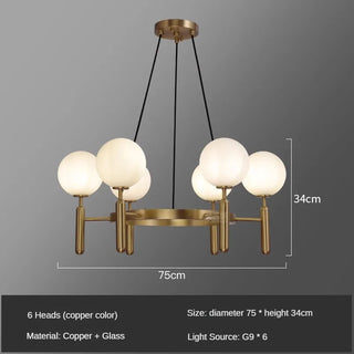 Diana Orb Ball Chandelier Modern  Ultra Slim LED Panel Lighting