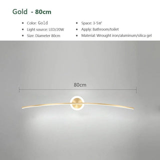 LED Bathroom Mirror Wall Lamp Modern  Chic Glass Globe Pendant