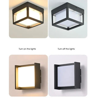 Geometric retro ceiling lights for corridor Modern  Luxury Gold Frame Light Fitting