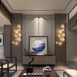 Zynella Leaf Modern Wall Lamp Premium Modern  Opulent Multi-Tier Crystal Chandelier