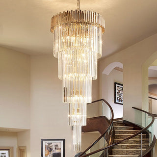 Golden Marie Chandelier Collection Modern  Contemporary Crystal Statement Fixture