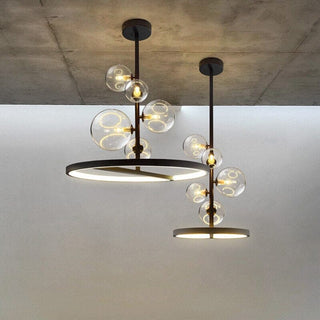 Lucian Bubble Chandelier Modern  Sculptural Spiral LED Fixture