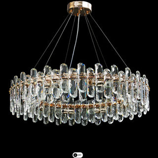 Tooley Crystal Chandelier Refined Modern  Sleek Linear Suspension Light